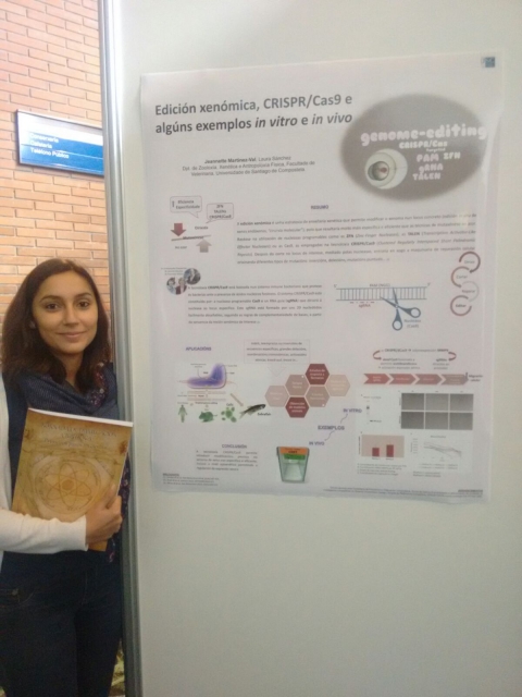 Carlha, Pablo and Jeannette participated in “Primeiros Pasos na Ciencia”, a science dissemination session organized by a group of PhD students of the Campus of Lugo 